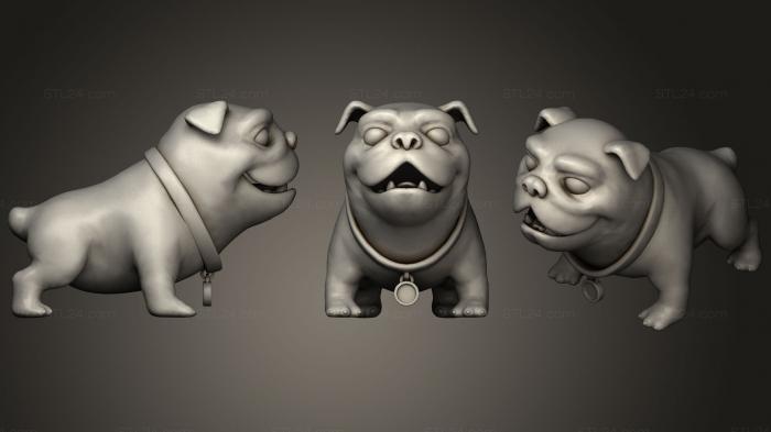 Animal figurines (Bulldog, STKJ_0783) 3D models for cnc